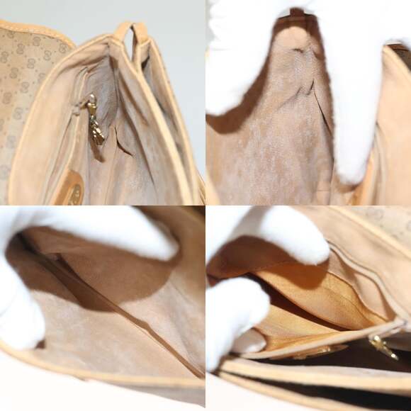 GUCCI Micro GG Supreme Shoulder Bag Pvc Beige Gold 007 92 007 92 - Picture 12 of 13